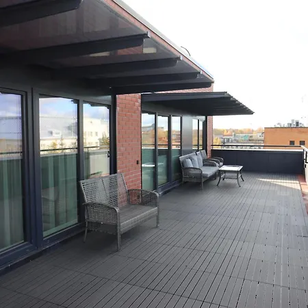 Aatrium Kinnisvara Riia Str 22 80 M2 With 2- Bedrooms And 45 M2 Terrace شقة