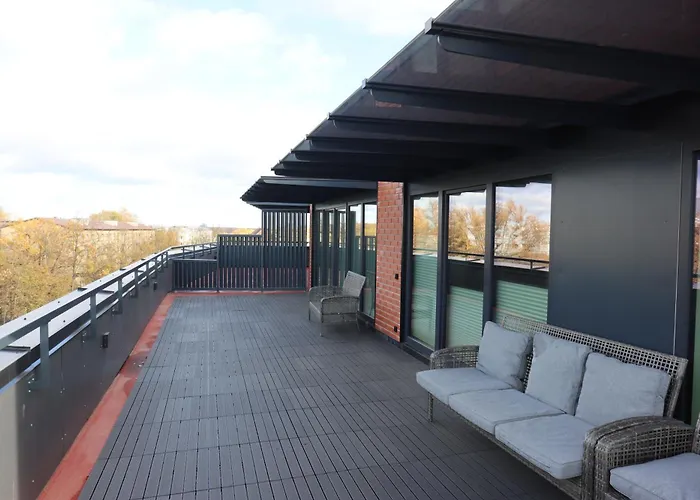 Aatrium Kinnisvara Riia Str 22 80 M2 With 2- Bedrooms And 45 M2 Terrace شقة تارتو